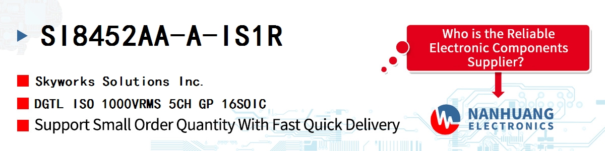 SI8452AA-A-IS1R Skyworks DGTL ISO 1000VRMS 5CH GP 16SOIC