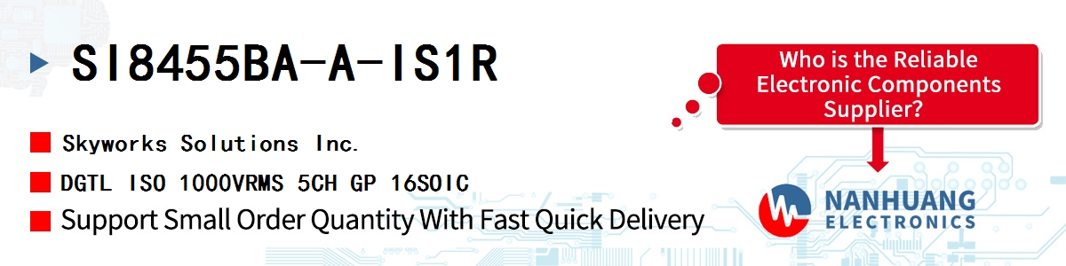 SI8455BA-A-IS1R Skyworks DGTL ISO 1000VRMS 5CH GP 16SOIC