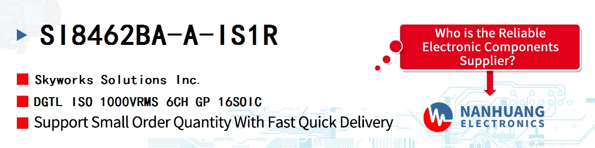 SI8462BA-A-IS1R Skyworks DGTL ISO 1000VRMS 6CH GP 16SOIC