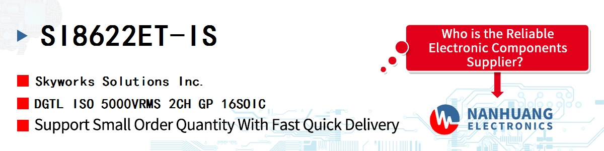 SI8622ET-IS Skyworks DGTL ISO 5000VRMS 2CH GP 16SOIC