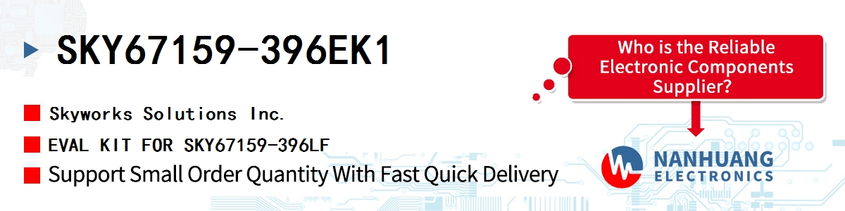 SKY67159-396EK1 Skyworks EVAL KIT FOR SKY67159-396LF