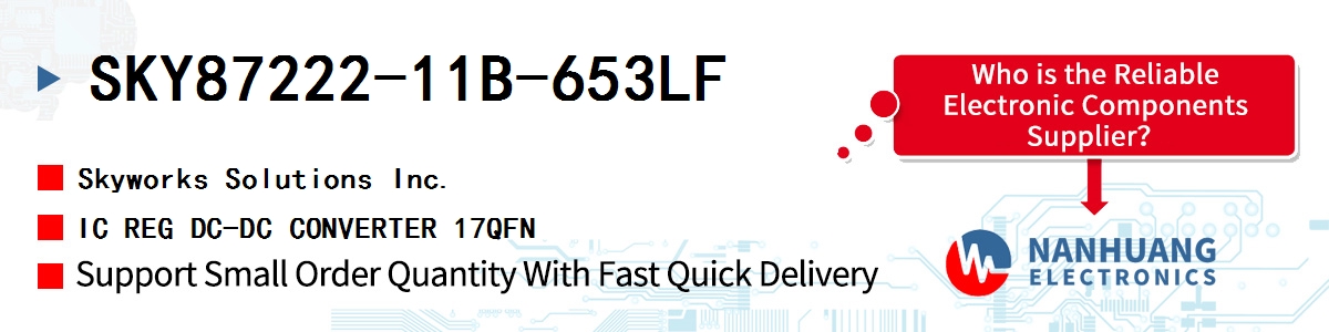 SKY87222-11B-653LF Skyworks IC REG DC-DC CONVERTER 17QFN