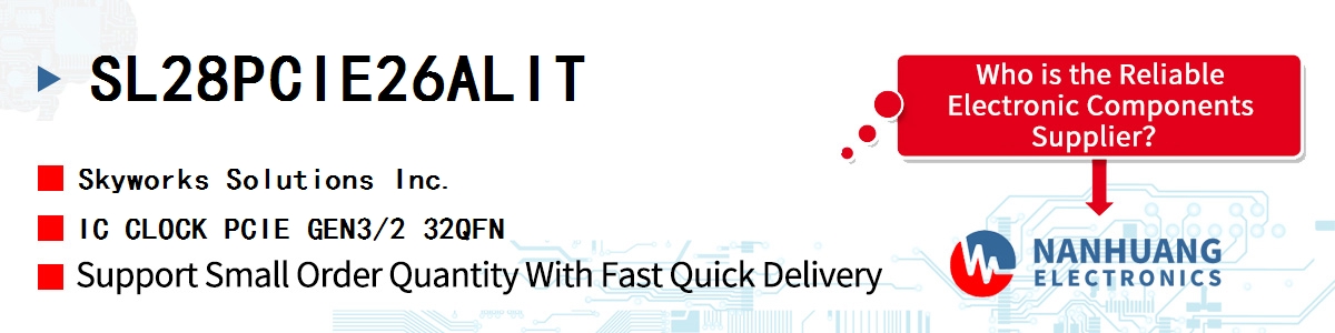 SL28PCIE26ALIT Skyworks IC CLOCK PCIE GEN3/2 32QFN