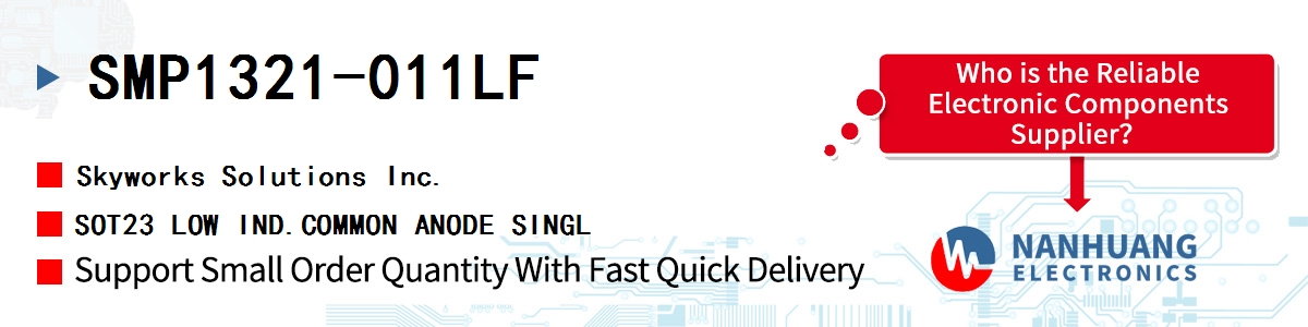 SMP1321-011LF Skyworks SOT23 LOW IND.COMMON ANODE SINGL