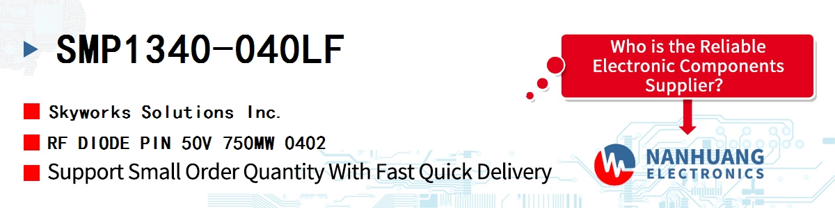 SMP1340-040LF Skyworks RF DIODE PIN 50V 750MW 0402