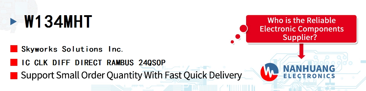 W134MHT Skyworks IC CLK DIFF DIRECT RAMBUS 24QSOP